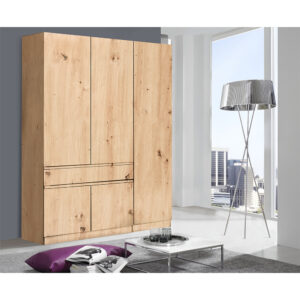 HERMES ΝΤΟΥΛΑΠΑ 3ΠΟΡΤΕΣ 1ΣΥΡΤΑΡΙ ARTISAN OAK 150x52x200