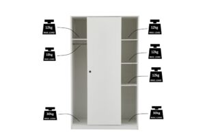 KEY ΝΤΟΥΛΑΠΑ 2ΠΟΡΤΕΣ ΛΕΥΚΟ 120x50x200