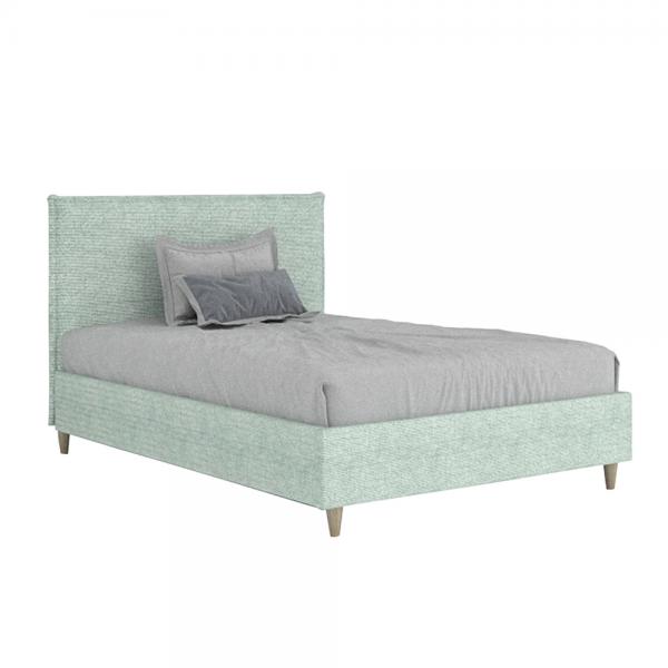 SCANDI 90 ΚΡΕΒΑΤΙ (ΓΙΑ ΣΤΡΩΜΑ 90x200cm) ΜΕΝΤΑ 212x96xH103cm
