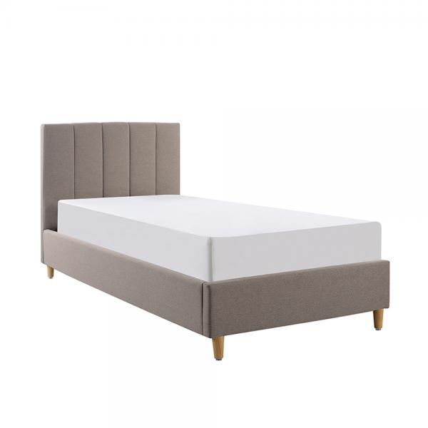 LOFT 90 ΚΡΕΒΑΤΙ (ΓΙΑ ΣΤΡΩΜΑ 90x200cm) BEIGE 211x97xH100cm