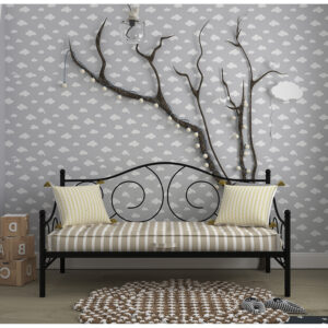 MAROCAIN ΣΤΡΩΜΑ BEIGE ΛΕΥΚΟ 90x200x20