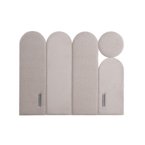 ABSTRACT ΚΡΕΒΑΤΙ ΜΕ ΑΠΟΘΗΚ. ΧΩΡΟ (ΓΙΑ ΣΤΡΩΜΑ 160x200cm) BEIGE ΜΕ PATTERN 207x160x130