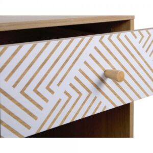 TRIANGLE ΚΟΜΟΔΙΝΟ SONOMA ΜΕ PATTERN 40x40xH53cm