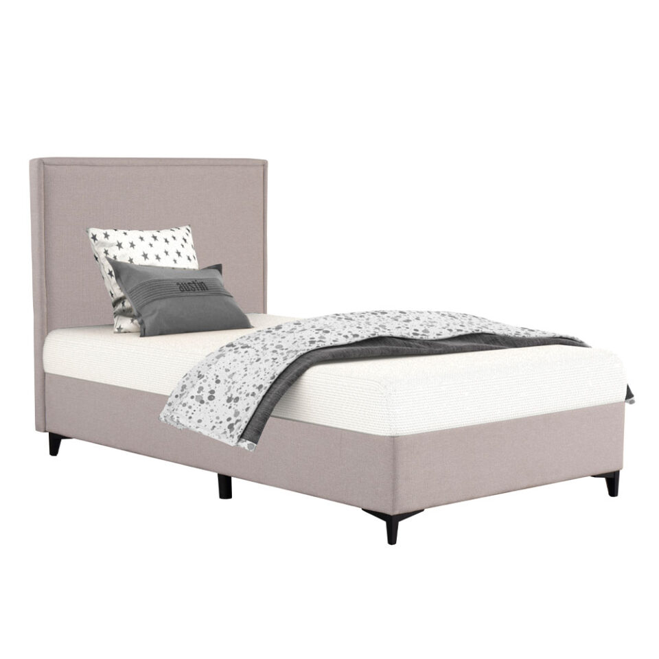 FRAME ΚΡΕΒΑΤΙ ΜΕ ΑΠΟΘΗΚ. ΧΩΡΟ (ΓΙΑ ΣΤΡΩΜΑ 120x200cm) BEIGE 16-854 208x127x121