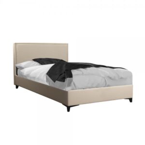 FRAME ΚΡΕΒΑΤΙ ΜΕ ΑΠΟΘΗΚ. ΧΩΡΟ (ΓΙΑ ΣΤΡΩΜΑ 120x200cm) BEIGE ΣΚΟΥΡΟ 05-437 208x127xH121cm
