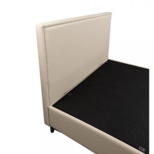 FRAME ΚΡΕΒΑΤΙ ΜΕ ΑΠΟΘΗΚ. ΧΩΡΟ (ΓΙΑ ΣΤΡΩΜΑ 120x200cm) BEIGE ΣΚΟΥΡΟ 05-437 208x127xH121cm