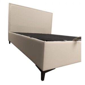 FRAME ΚΡΕΒΑΤΙ ΜΕ ΑΠΟΘΗΚ. ΧΩΡΟ (ΓΙΑ ΣΤΡΩΜΑ 120x200cm) BEIGE ΣΚΟΥΡΟ 05-437 208x127xH121cm