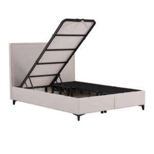 FRAME ΚΡΕΒΑΤΙ ΜΕ ΑΠΟΘΗΚ. ΧΩΡΟ (ΓΙΑ ΣΤΡΩΜΑ 160x200cm) BEIGE 16-854 208x167x121