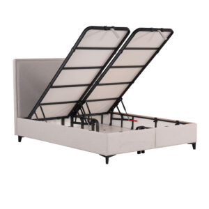FRAME ΚΡΕΒΑΤΙ ΜΕ ΑΠΟΘΗΚ. ΧΩΡΟ (ΓΙΑ ΣΤΡΩΜΑ 160x200cm) BEIGE 16-854 208x167x121