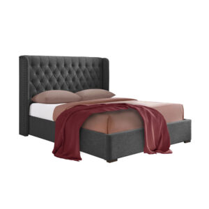 DUCHESS ΚΡΕΒΑΤΙ (ΓΙΑ ΣΤΡΩΜΑ 160x200cm) ΑΝΘΡΑΚΙ 220.5x181x135