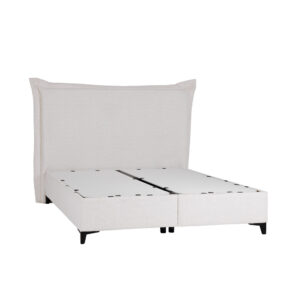 LONGWAVE ΚΡΕΒΑΤΙ ΜΕ ΑΠΟΘΗΚ. ΧΩΡΟ (ΓΙΑ ΣΤΡΩΜΑ 160x200cm) OFF WHITE 06-900 207x180x140