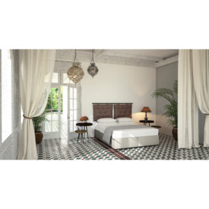 INTERNO ΒΑΣΗ ΜΕ ΑΠΟΘΗΚ.ΧΩΡΟ 160x200cm ΓΚΡΙ ΚΑΦΕ 20-914 200x160x34