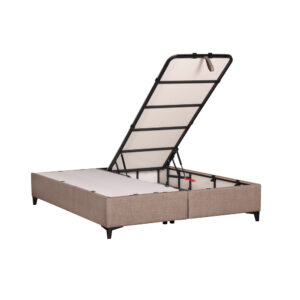 INTERNO ΒΑΣΗ ΜΕ ΑΠΟΘΗΚ.ΧΩΡΟ 160x200cm ΓΚΡΙ ΚΑΦΕ 20-914 200x160x34