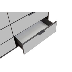 SPECCHIO ΣΥΡΤΑΡΙΕΡΑ 6ΣΥΡΤΑΡΙΑ ΜΑΥΡΟ OAK ΚΑΘΡΕΠΤΗΣ 120x39x80