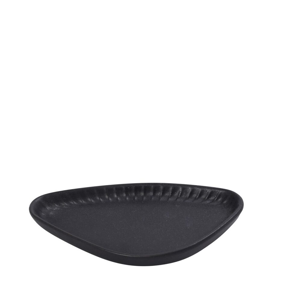 DIS. GOBI BLACK SAND HANDMADE ΠΙΑΤΑΚΙ ΤΡΙΓΩΝ. ΜΑΥΡΟ ΜΑΤ 20Χ11Χ2,6ΕΚ