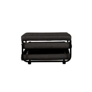 FOLD ΠΟΥΦ ΚΡΕΒΑΤΙ ΑΝΑΔΙΠΛΟΜΕΝΟ ΓΚΡΙ ΣΚΟΥΡΟ 26-861 70x72x43