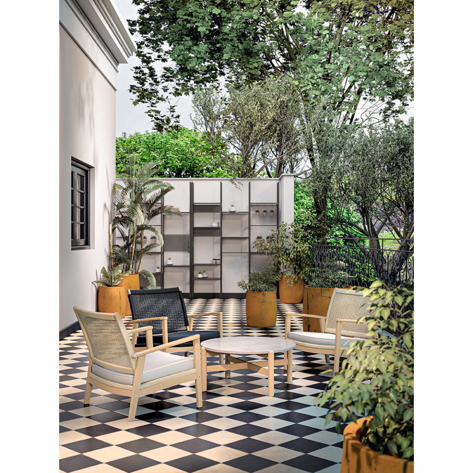 TERRAZZO COFFEE TABLE TERRAZZO ΦΥΣΙΚΟ ΑΝΟΙΧΤΟ 84.4x84.4x37