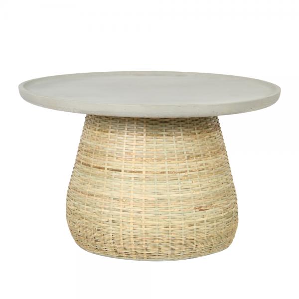 CLINKER COFFEE TABLE CEMENT 65x65xH39cm