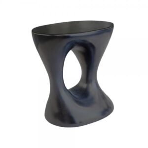 ABSTRACT SIDE TABLE ΜΑΥΡΟ 39x33xH45cm