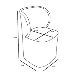 NEST ΚΑΡΕΚΛΑ ΦΥΣΙΚΟ 55x56x76.5