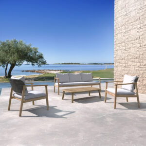 FREELAND ΣΑΛΟΝΙ SET 1+2+1 ΦΥΣΙΚΟ ΓΚΡΙ