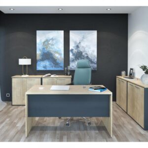 PLACE ΓΡΑΦΕΙΟ SONOMA ΓΚΡΙ ΣΚΟΥΡΟ 140x70xH75cm