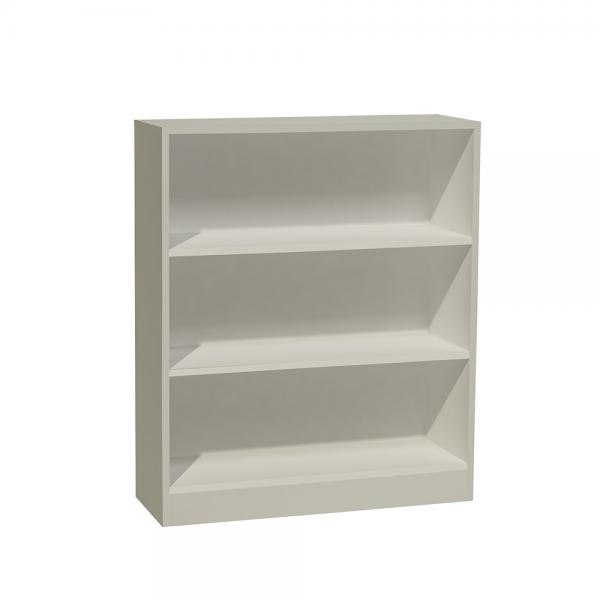 BIBLIOTECA 80 ΒΙΒΛΙΟΘΗΚΗ ΧΑΜΗΛΗ ΛΕΥΚΟ OAK 80x27xH100cm
