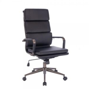 LINE ΚΑΡΕΚΛΑ ΓΡΑΦΕΙΟΥ ΜΑΥΡΟ GUNMETAL 55,5x63,5xH117cm