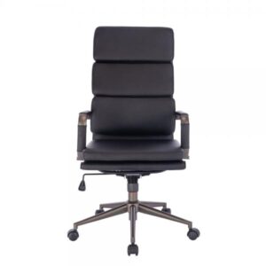 LINE ΚΑΡΕΚΛΑ ΓΡΑΦΕΙΟΥ ΜΑΥΡΟ GUNMETAL 55,5x63,5xH117cm