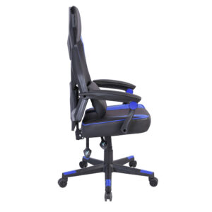 FUSION ΚΑΡΕΚΛΑ GAMING ΓΡΑΦΕΙΟΥ ΜΑΥΡΟ ΜΠΛΕ 50x74x137