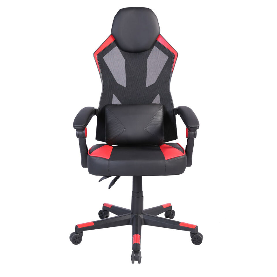 FUSION ΚΑΡΕΚΛΑ GAMING ΓΡΑΦΕΙΟΥ ΜΑΥΡΟ ΚΟΚΚΙΝΟ 50x74x137
