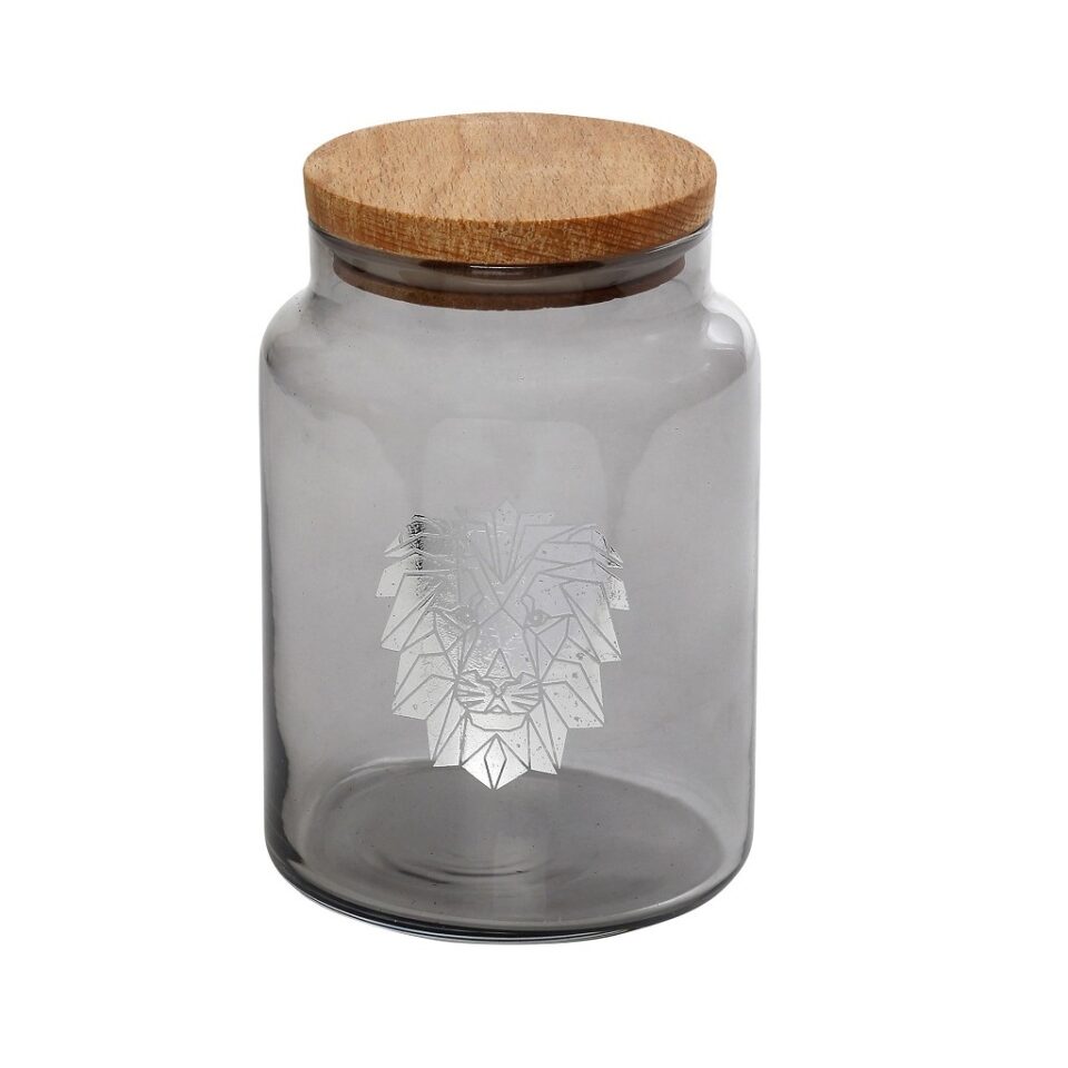 DIS. JUNGLE LION ΑΣΗΜΙ ΔΟΧΕΙΟ ΜΕ ΚΑΠΑΚΙ 890ML 10X14,5EK