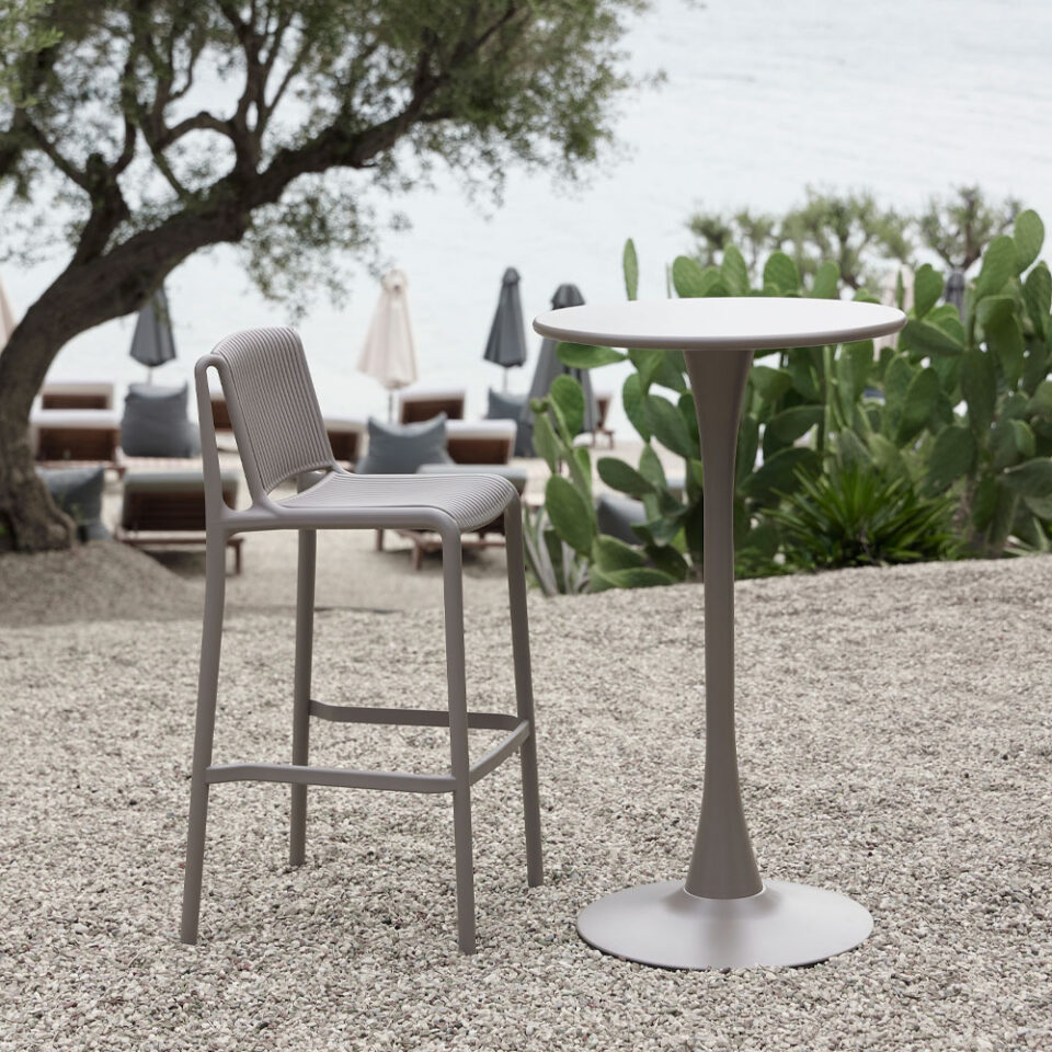 LIDO ΤΡΑΠΕΖΙ BAR CAPPUCCINO 59.5x59.5x100.5