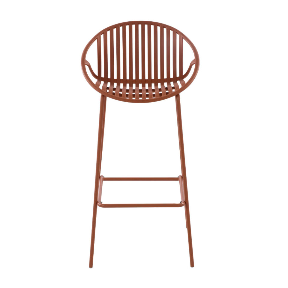 NADIN ΣΚΑΜΠΟ BAR TERRACOTTA 50,5x45,5xH99,5cm