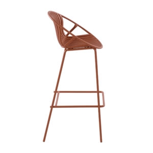 NADIN ΣΚΑΜΠΟ BAR TERRACOTTA 50,5x45,5xH99,5cm