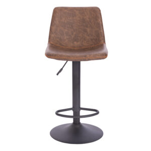 ASTI ΣΚΑΜΠΟ BAR ΚΑΦΕ ANTIQUE WASHED ΜΑΥΡΟ 42x49x109.5