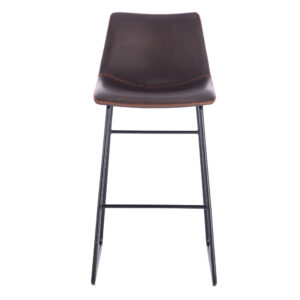 NUEVO XL ΣΚΑΜΠΟ BAR ΚΑΦΕ ANTIQUE WASHED ΜΑΥΡΟ 47x57x100