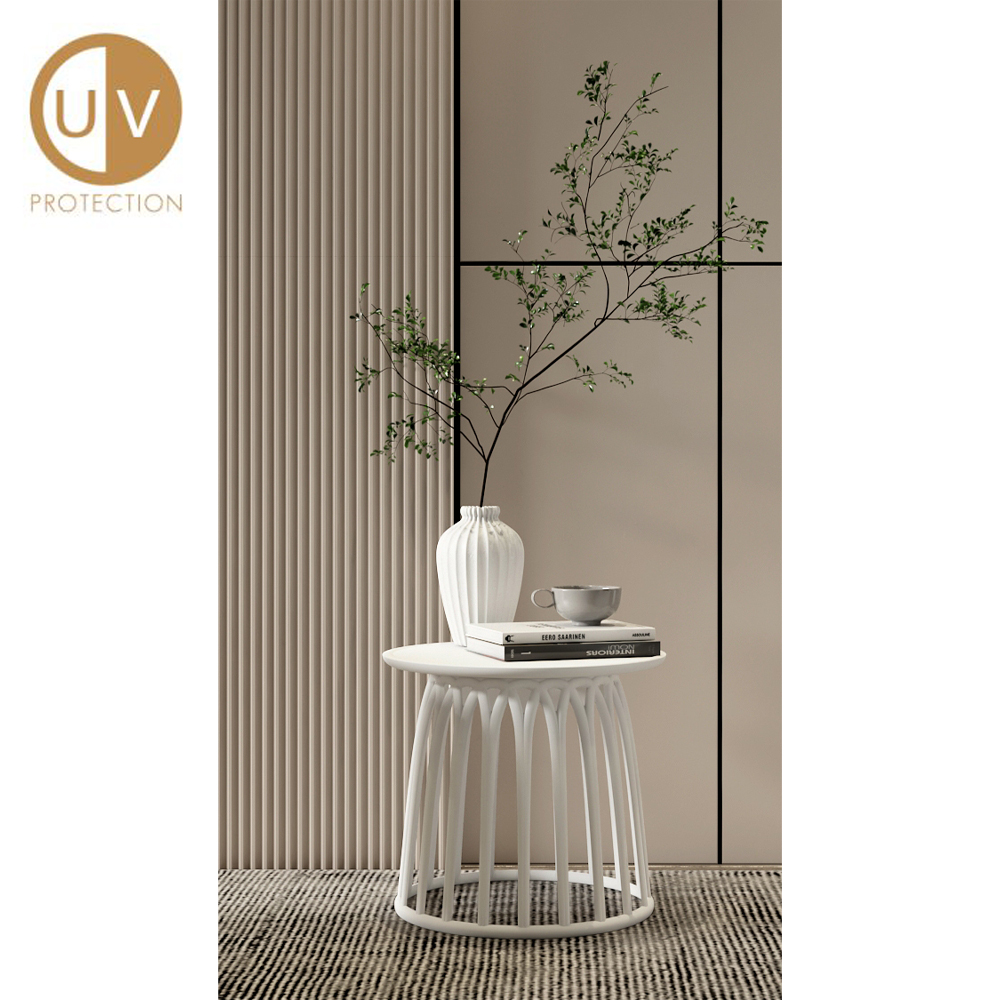 BASKET COFFEE TABLE ΛΕΥΚΟ 50x50x44