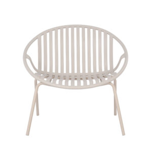 NADIN ΠΟΛΥΘΡΟΝΑ SET 2ΤΕΜ OFF WHITE 79.5x70x74