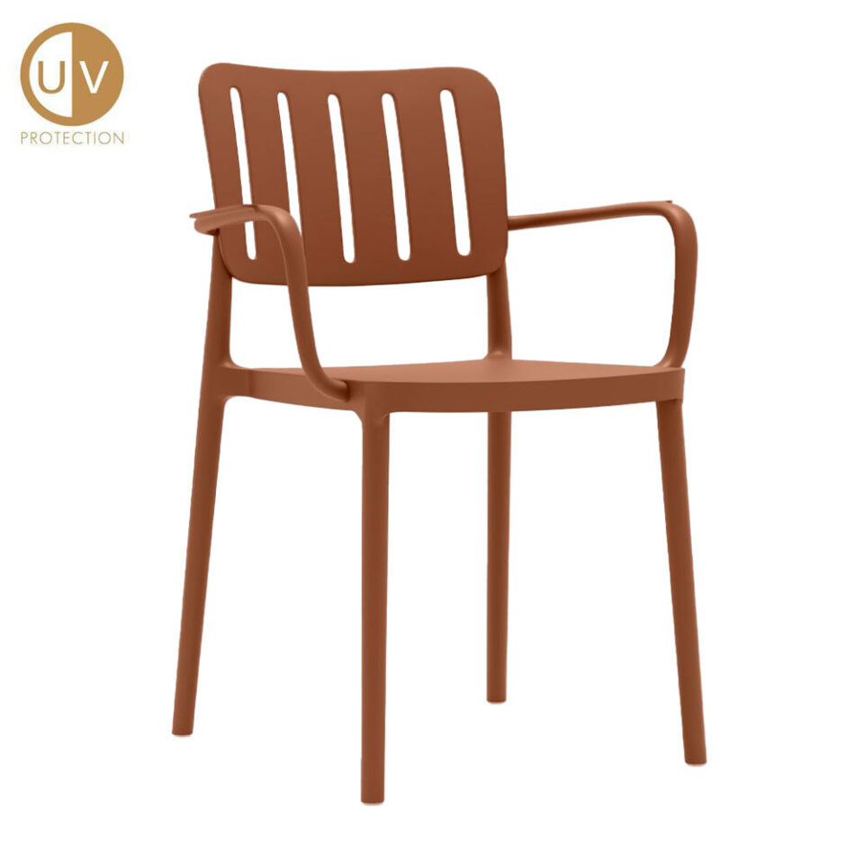 MILANO ΚΑΡΕΚΛΑ TERRACOTTA 53x58x81.5cm