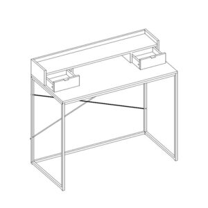 NAK ΓΡΑΦΕΙΟ 2ΣΥΡΤΑΡΙΑ SONOMA ΜΕ PATTERN 100x50x88.5
