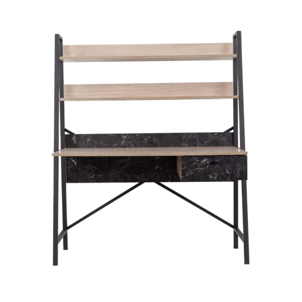 ATRIUM ΓΡΑΦΕΙΟ 1ΣΥΡΤΑΡΙ SONOMA ΜΑΥΡΟ ΠΕΤΡΑ 125x55x150