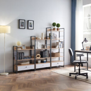 TRILOGY ΒΙΒΛΙΟΘΗΚΗ ΦΥΣΙΚΟ ΜΑΥΡΟ 70x30x90