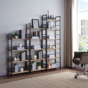 NEST ΒΙΒΛΙΟΘΗΚΗ ΦΥΣΙΚΟ ΜΑΥΡΟ 60x28x154