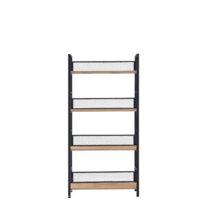NEST ΒΙΒΛΙΟΘΗΚΗ ΦΥΣΙΚΟ ΜΑΥΡΟ 60x28x121