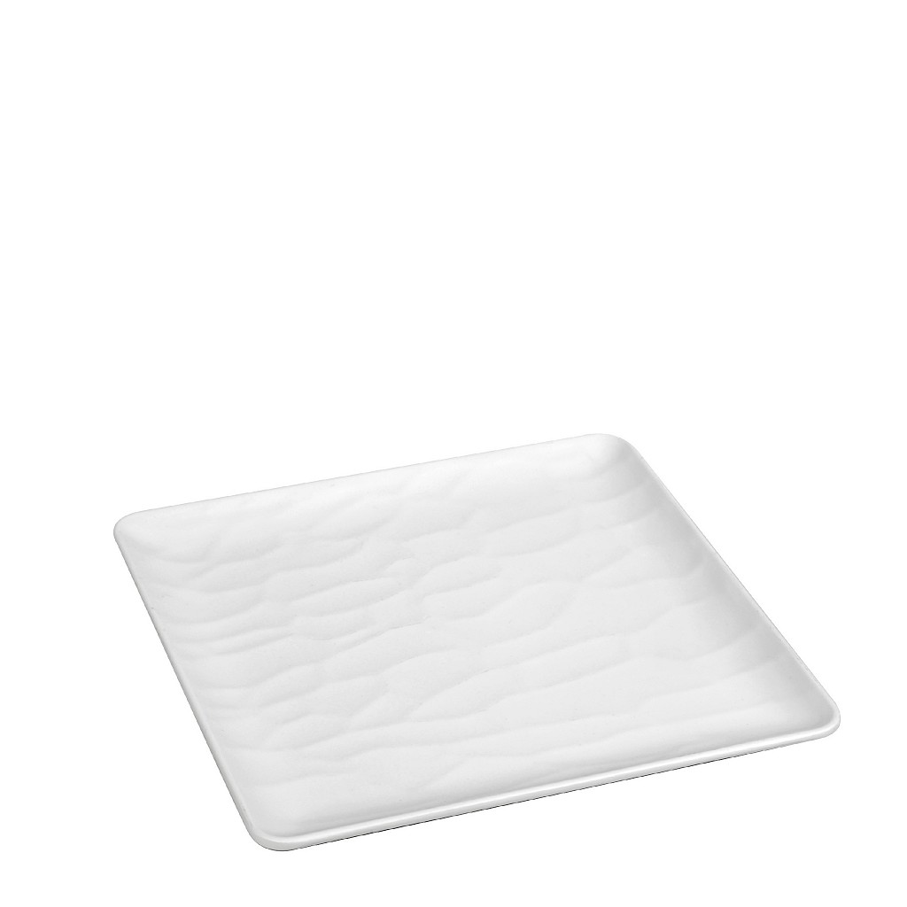 WHITE ΠΙΑΤΟ ΡΗΧΟ ΤΕΤΡΑΓ. 22ΕΚ WAVY MATTE ΜΕΛΑΜΙΝΗΣ