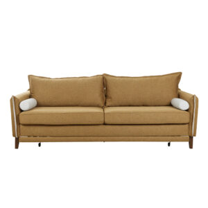 COMMODO ΚΑΝΑΠΕΣ ΚΡΕΒΑΤΙ 3ΘΕΣΙΟΣ CAMEL BEIGE 230x81x88