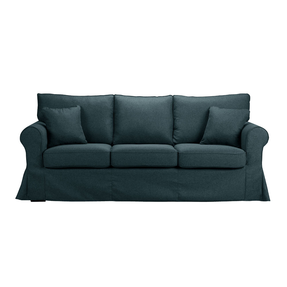 ASHLEY ΚΑΝΑΠΕΣ 3ΘΕΣΙΟΣ ΜΕ ΑΠΟΣΥΡΟΜΕΝΟ ΜΠΛΕ 215x85x95