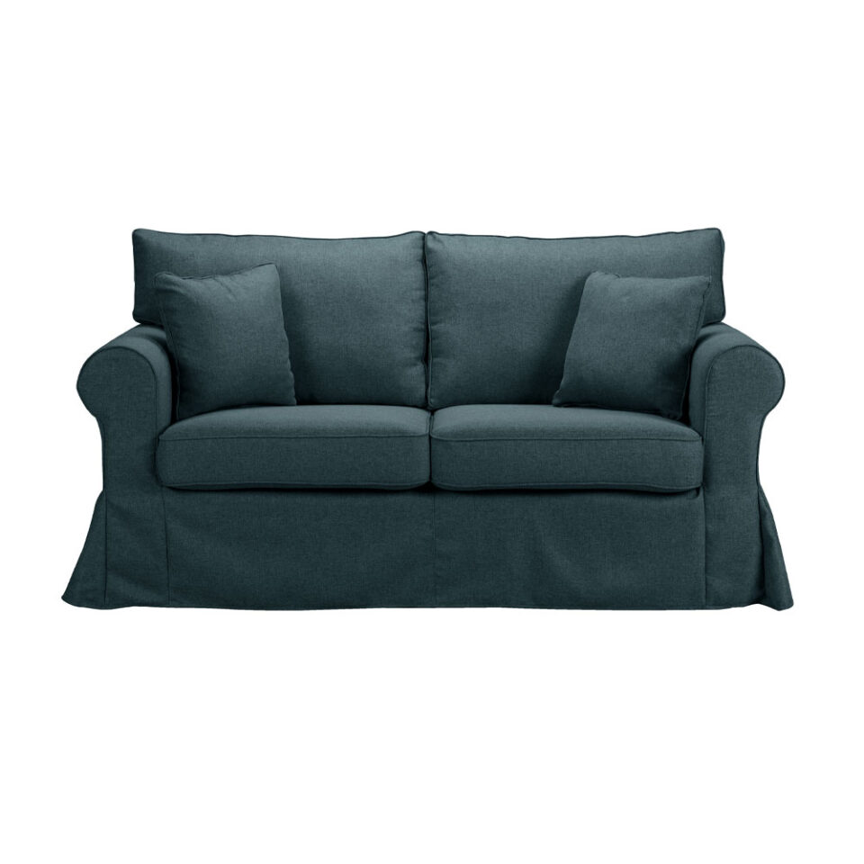 ASHLEY ΚΑΝΑΠΕΣ 2ΘΕΣΙΟΣ ΜΕ ΑΠΟΣΥΡΟΜΕΝΟ ΜΠΛΕ 173x85x95
