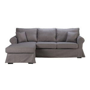 ASHLEY ΚΑΝΑΠΕΣ ΓΩΝΙΑ ΑΡΙΣΤΕΡΗ ΜΕ ΑΠΟΣΥΡΟΜΕΝΟ ΓΚΡΙ 236x171x91